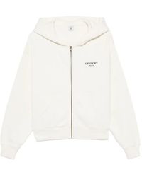 Sporty & Rich - Logo-Print Zip-Up Hoodie - Lyst