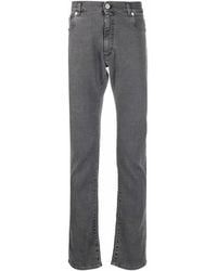 Billionaire - Embroidered-Logo Straight-Leg Jeans - Lyst
