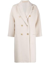 Brunello Cucinelli Double-breasted Coat - White