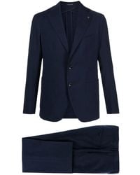 Tagliatore - Logo-Appliqué Virgin Wool Single-Breasted Suit - Lyst