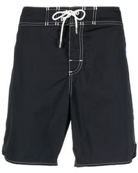Jil Sander - Contrast-stitch Swim Shorts - Lyst