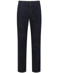 Incotex - Pleated Slim-Fit Denim Jeans - Lyst