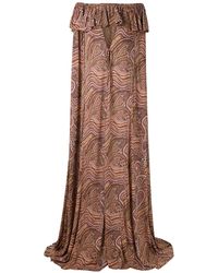Amir Slama - Off The Shoulder Cape Dress - Lyst