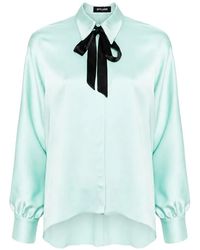Styland - Chemise À Manches Kimono Et Lavallière - Lyst