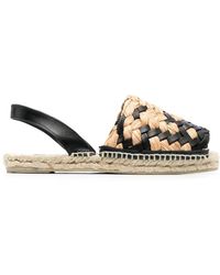 Castañer - Interwoven-raffia Flat Espadrilles - Lyst