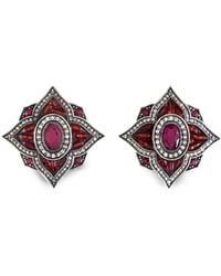 Sevan Bıçakçı - Ohrringe Mit Rubin Und Diamanten - Lyst