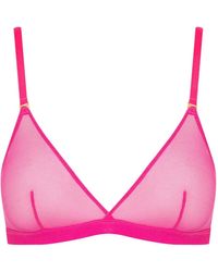 Maison Close - Corps À Corps Neon Sheer Triangle Bralette - Lyst