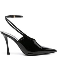 Givenchy - 95mm Patent Leather Slingback Pumps - Lyst