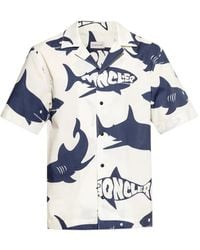 Moncler - Overhemd Met Haaienprint - Lyst