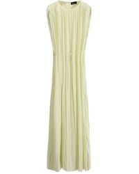 Roberto Collina - Pleated Sleeveless Dress - Lyst