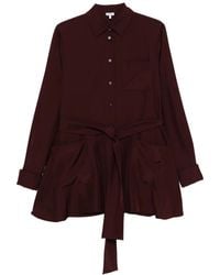 Loewe - Belted Pocket Shirt Top - Lyst