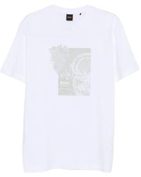 BOSS - Graphic-Print T-Shirt - Lyst