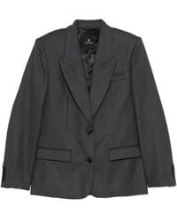 Anine Bing - "Ross" Single-Breasted Blazer Jacket - Lyst