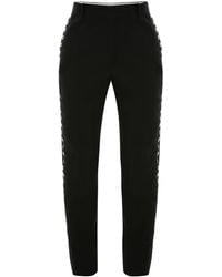 McQueen - Eyelet Cigarette Trousers - Lyst