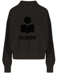 Isabel Marant - Sudadera Moby con logo afelpado - Lyst