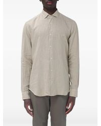 Brooksfield - Chemise En Lin À Logo Brodé - Lyst
