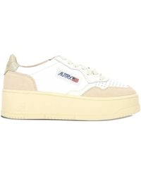 Autry - Platform Low Suede Sneakers - Lyst
