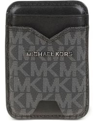 Michael Kors - Logo-Monogram Card Holder - Lyst