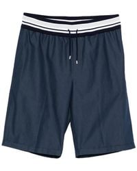 Panicale - Striped-Detail Drawstring Shorts - Lyst