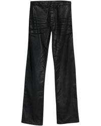 Gucci - Leather Straight-Leg Pants - Lyst