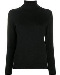 N.Peal Cashmere - Cashmere Fine Knit Jumper With Roll Neck - Lyst