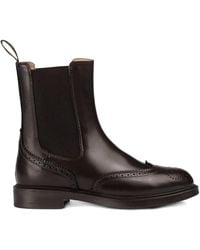 Doucal's - Botas chelsea de piel con paneles elásticos - Lyst