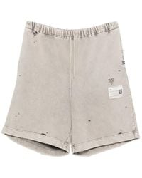 Maison Mihara Yasuhiro - Distressed Drawstring Shorts - Lyst