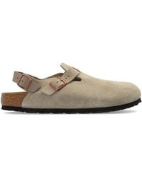 Birkenstock - Tokio Suede Slingback Sandals - Lyst