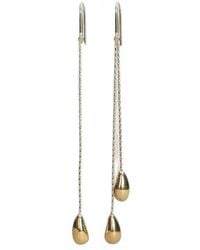 Isabel Marant - Drop-Chain Teardrop-Pendant Earrings - Lyst