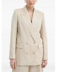 IVY & OAK - Double-Breasted Peak-Lapel Blazer - Lyst
