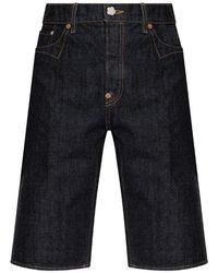 KENZO - Knee-Length Denim Shorts - Lyst