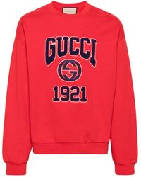 Gucci - Katoenen Sweater Met GG-logo - Lyst