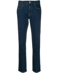 Stella McCartney - Monogram-lining Slim-fit Jeans - Lyst