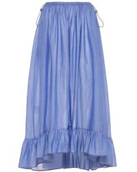 Devotion - Falda Larga Haze Con Volantes - Lyst