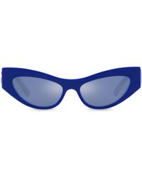 Dolce & Gabbana - Logo-embossed Cat-eye Frame Sunglasses - Lyst