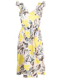 PS by Paul Smith - Printed Cotton Midi Dress - Lyst