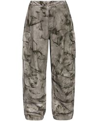 adidas - Camouflage-Print Cargo Trousers - Lyst