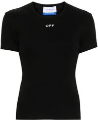 Off-White c/o Virgil Abloh - Woman Black T -Shirt und Polo OWAA065 C99 Jer005 - Lyst