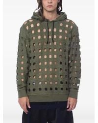 Nicolo' Beretta - Cutout-Knit Hoodie - Lyst