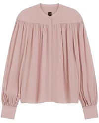 BOSS - Relaxed-Fit Blouse - Lyst