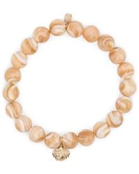 Sydney Evan - 14K Stone Shell Bracelet - Lyst