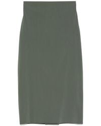Alberta Ferretti - Midirock aus geripptem Strick - Lyst