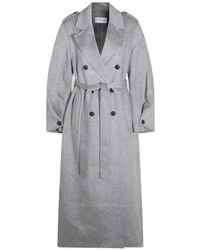 The Dynamis Studio - Double-Breasted Belted Coat - Lyst