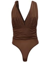 Gestuz - Body Fruncido Con Cuello Halter - Lyst