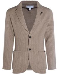 Lardini - Ribbed Two-Button Blazer - Lyst
