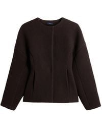 Soeur - Round-Neck Concealed-Fastening Coat - Lyst