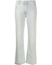 Off-White c/o Virgil Abloh Cropped-Jeans - Blau