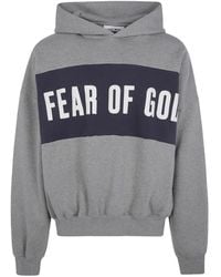 Fear Of God - Cropped Panelled Hoodie - Lyst