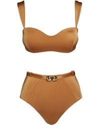Noire Swimwear - Seashell Bandeau Bikini - Lyst