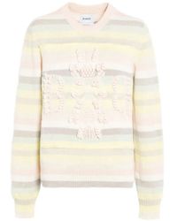 Barrie - Gestreifter Pullover Mit Rundem Ausschnitt - Lyst